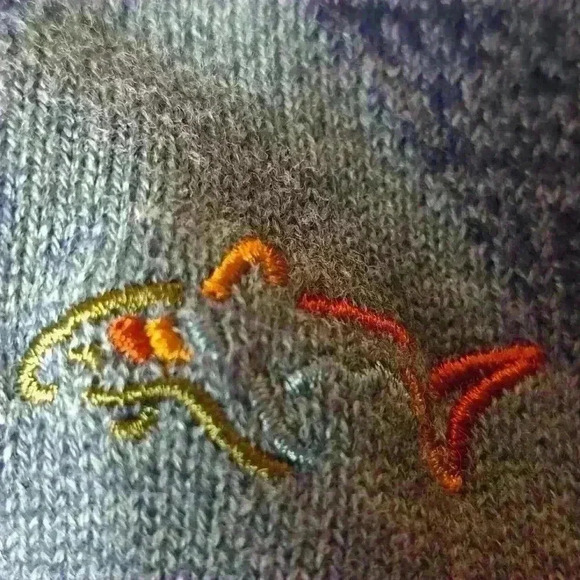 Greg Norman Tasso Elba Men's Long Sleeve Blue Argyle Knit Golf Sweater S… - Picture 7 of 7